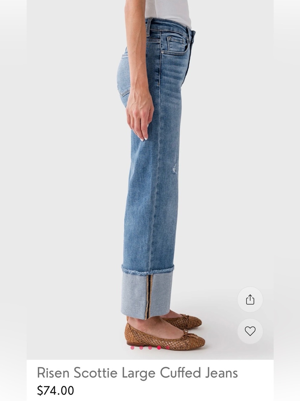 Risen Scottie Large Cuffed Jeans - Picture 9 of 10